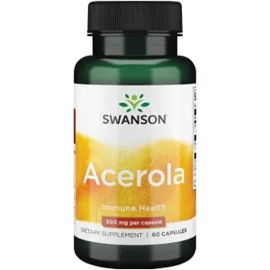Maisto papildas SWANSON Acerola 500mg ir Natūralus Vitaminas C 125mg N60